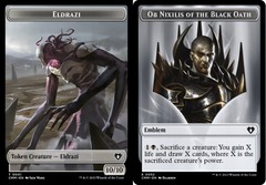 Eldrazi (0001) // Ob Nixilis of the Black Oath Emblem (0052) Double-Sided Token